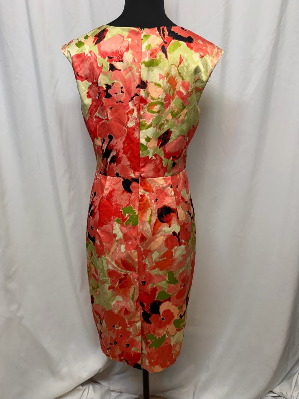 Chaya Sleeveless Floral Sheath Dress Size 10 Scoop Neck Work Wedding Cocktail - Picture 9 of 11